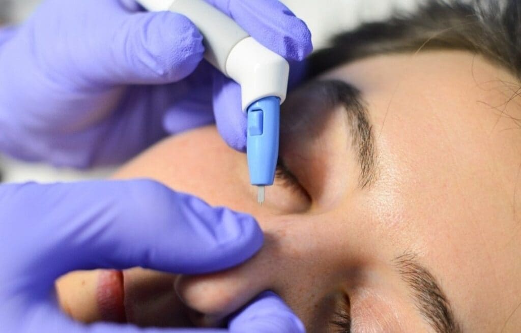 Agnes RF under-eye treatment